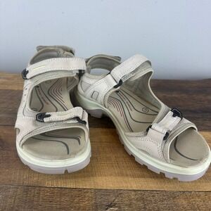 Ecco Womens offroad Roam Sandals Size 41‎ 10-10.5 Beige